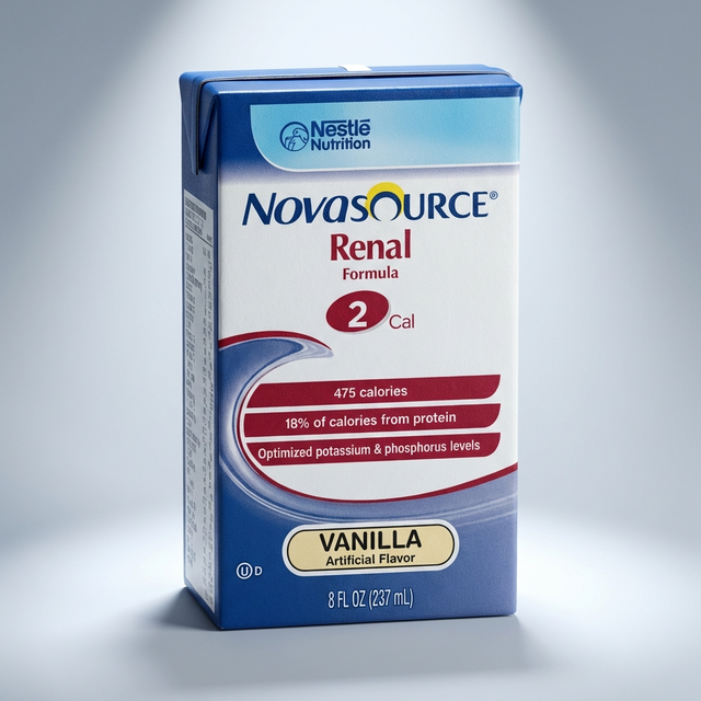 Novasource® Renal Vanilla Nutrition Drink 237 mL (Tetra Prisma) – Case of 24 - BeHope