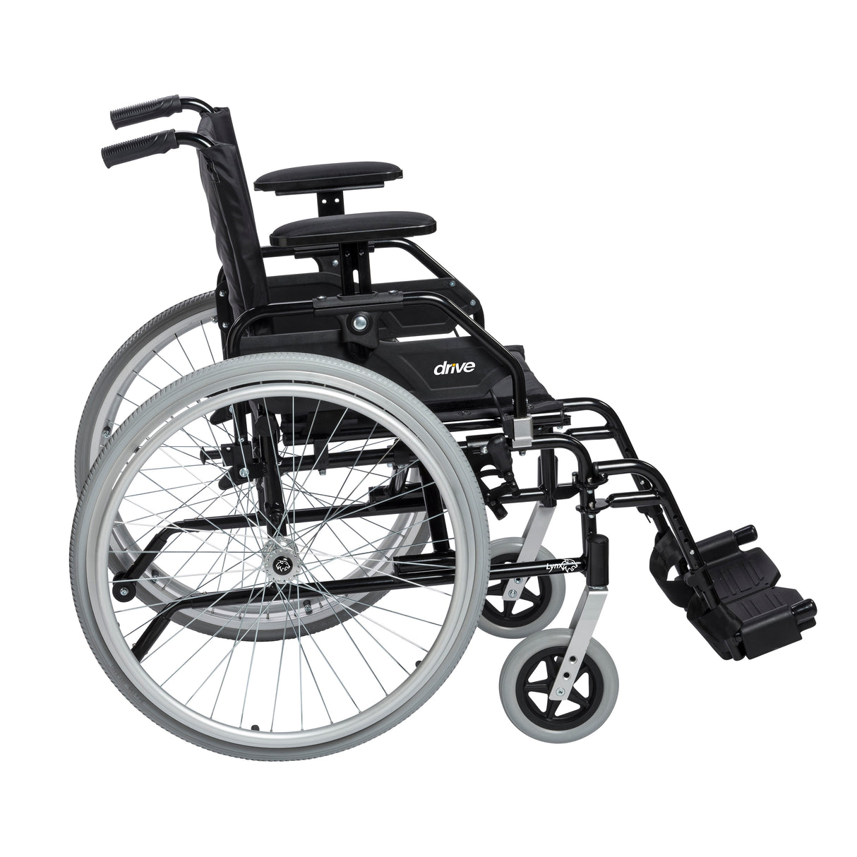 Lynx Ultra Lightweight Wheelchair, Elevating Leg Rest, 18" Seat