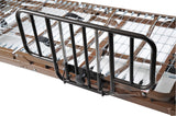 No Gap Half Length Side Bed Rails with Brown Vein Finish - BeHope