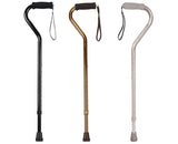 Foam Grip Offset Handle Walking Cane, Bronze - BeHope