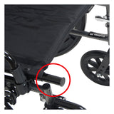 Cruiser X4 Lightweight Dual Axle Wheelchair with Adjustable Detachable Arms, Desk Arms, Elevating Leg Rests, 18" Seat