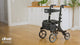 Nitro Elite CF Carbon Fiber Rollator Rolling Walker, Black - Behope