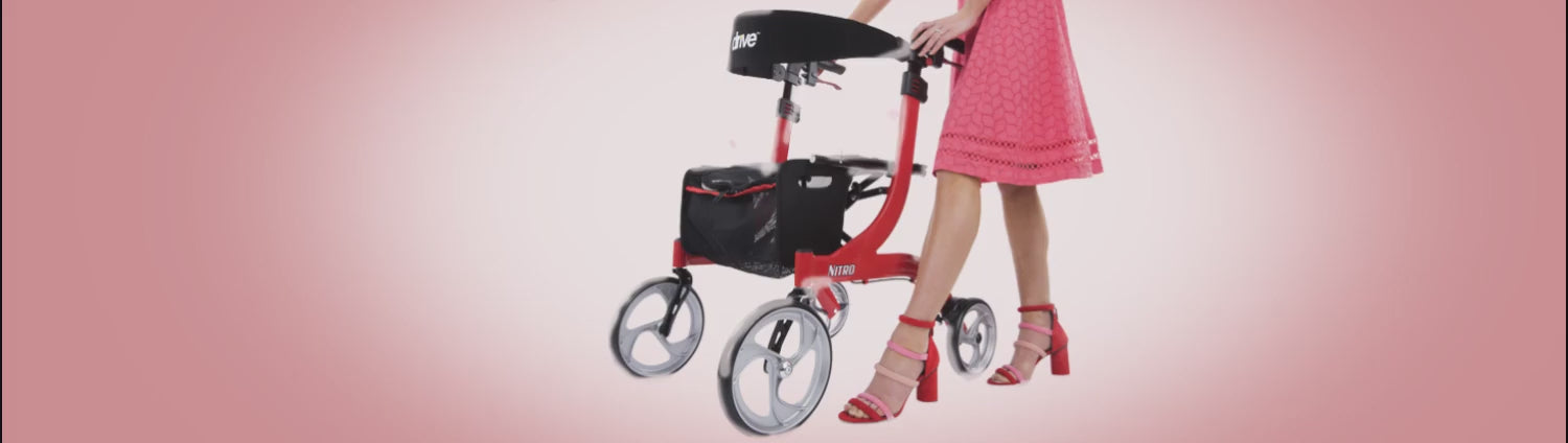 Nitro Euro Style Rollator Rolling Walker - Behope