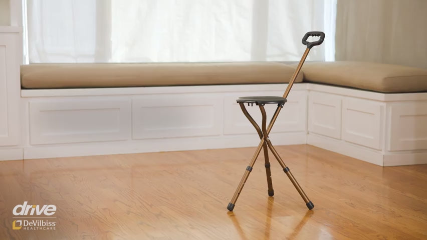 Folding Lightweight Cane Seat - Behope
