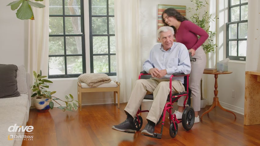 Lightweight Expedition Transport Wheelchair with Hand Brakes - Behope