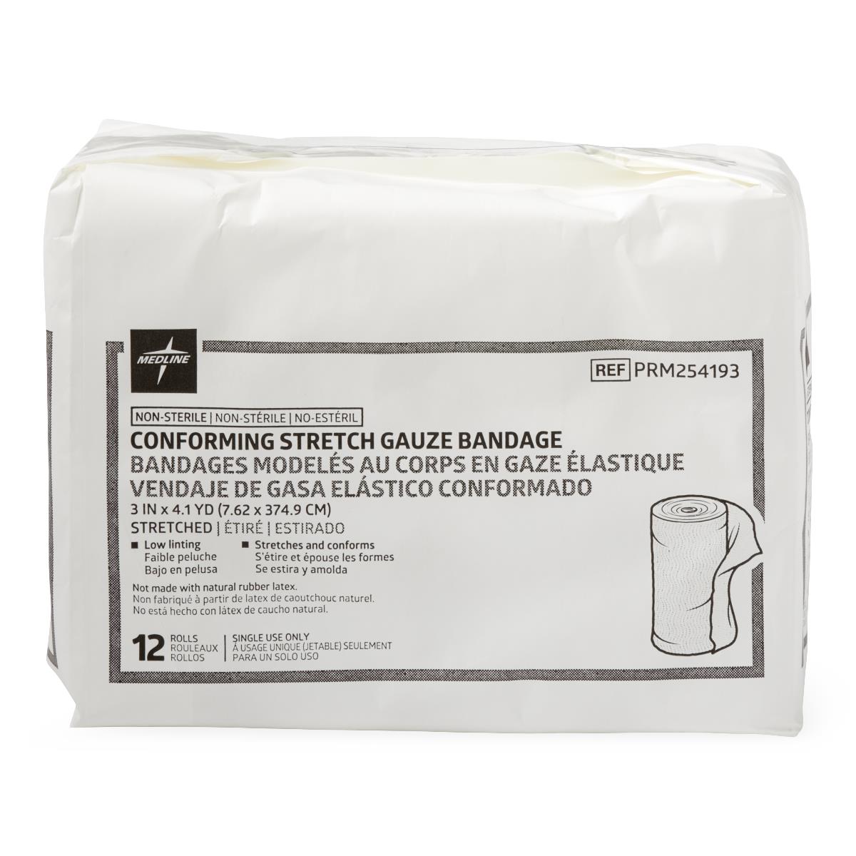 Conform Stretch Bandage 3" X 4.1yrd Non-sterile