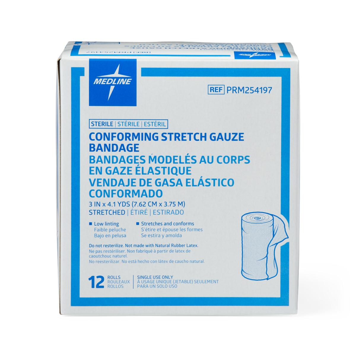 Conform Stretch Bandage 3" X 4.1yrd Non-sterile
