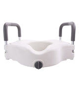 Locking Raised Toilet Seat with Removable Arms