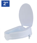 Raised Toilet Seat with Lid