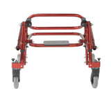 Nimbo 2G Lightweight Posterior Walker with Seat, Extra Small, Castle Red