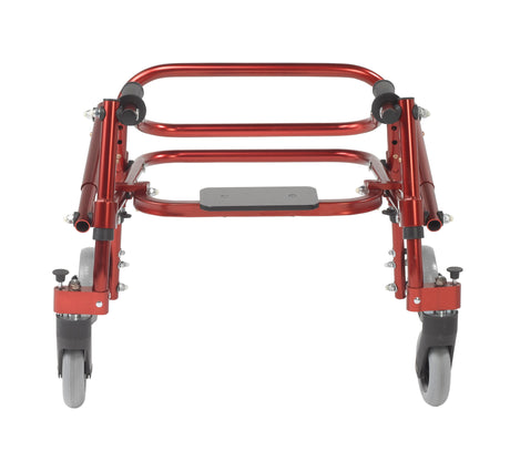 Nimbo 2G Lightweight Posterior Walker with Seat, Large, Castle Red - Behope - KA4200S-2GCR