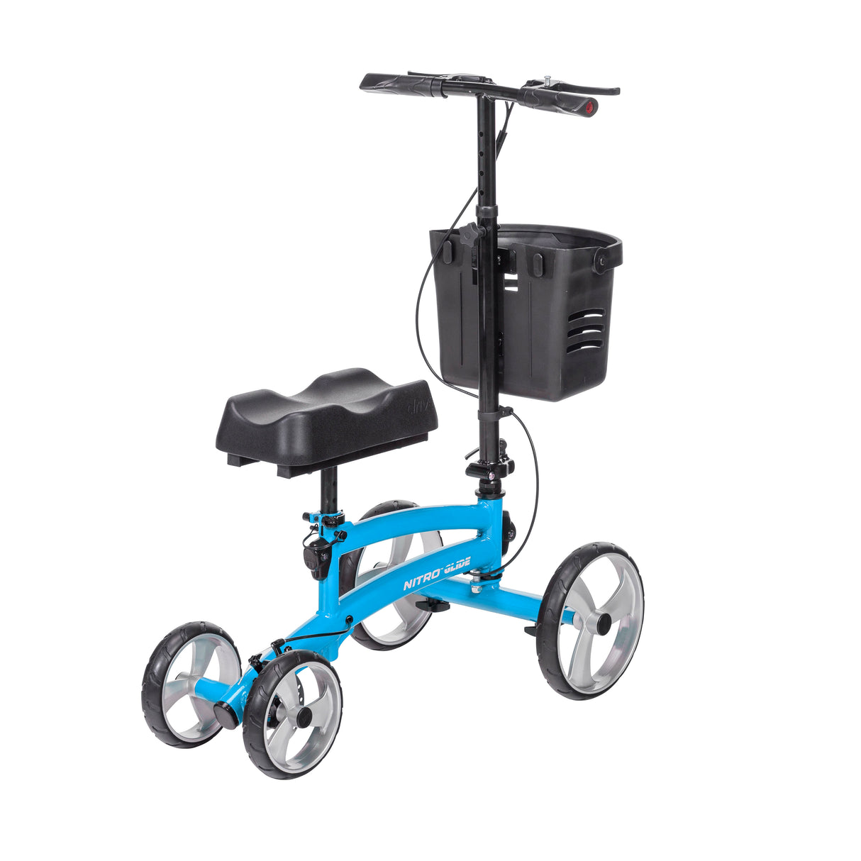 Nitro Glide Knee Walker Knee Scooter Crutch Alternative, Blue