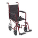 Lightweight Transport Wheelchair, 17" Seat, Red - Behope - ATC17-RD