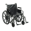 Sentra EC Heavy Duty Wheelchair, Detachable Desk Arms, Swing away Footrests, 20" Seat - BeHope