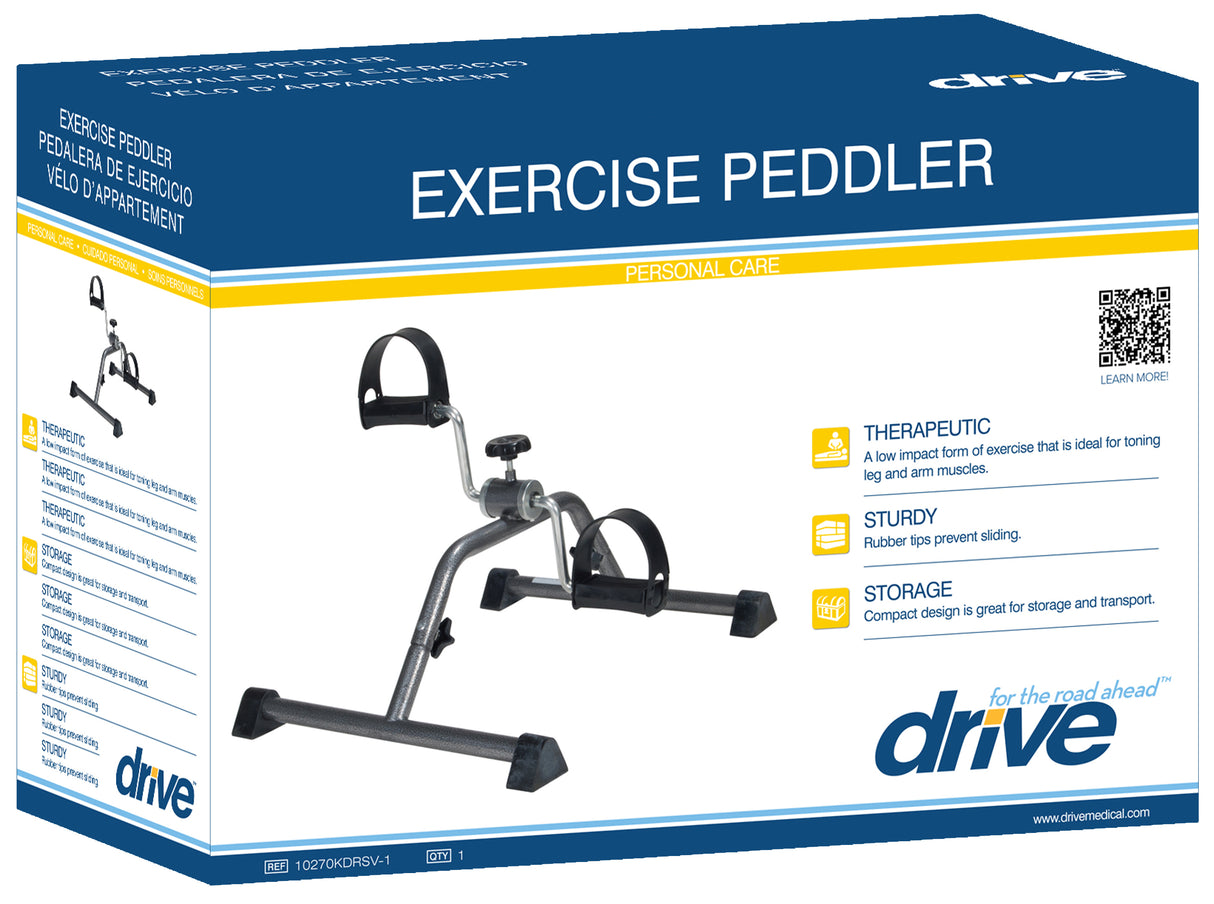 Exercise Peddler with Attractive Silver Vein Finish - BeHope