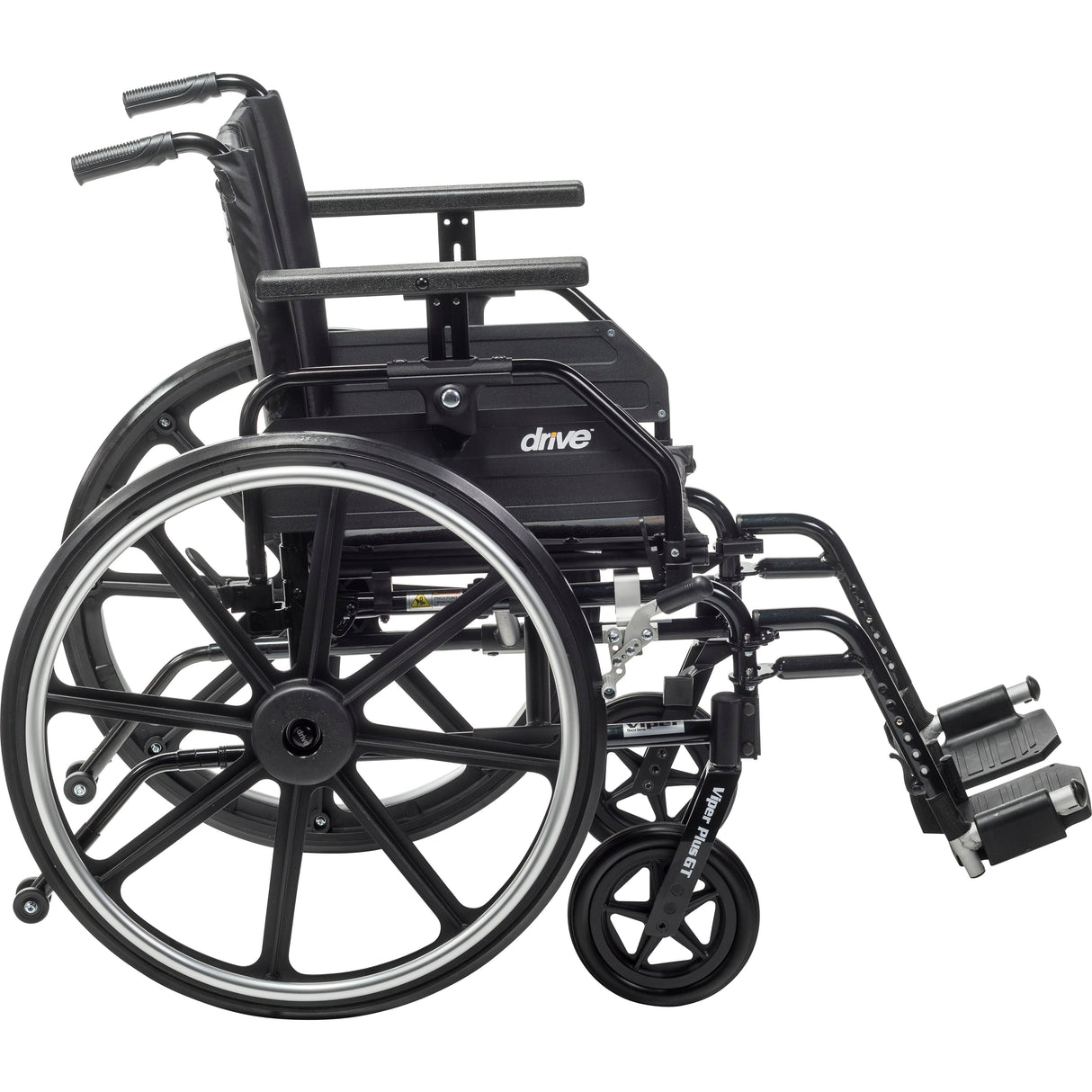 Viper Plus GT Wheelchair with Universal Armrests, Swing-Away Footrests, 18" Seat