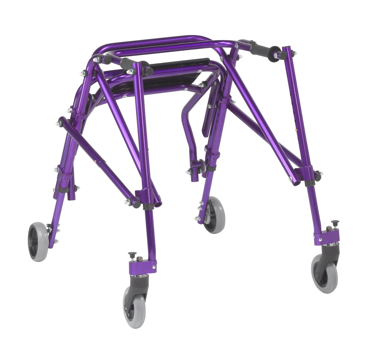 Andador posterior ligero Nimbo 2G con asiento, mediano, color morado mago