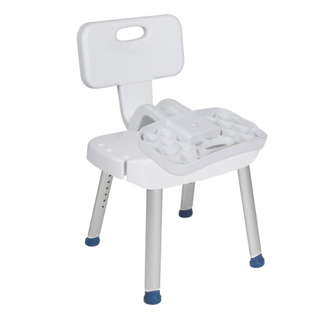 Bathroom Safety Shower Chair with Folding Back - BeHope