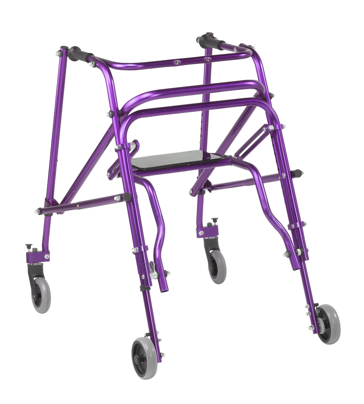 Andador posterior ligero Nimbo 2G con asiento, grande, color morado mago