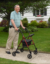 Adjustable Height Rollator Rolling Walker with 6" Wheels - BeHope