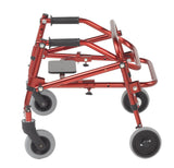 Nimbo 2G Lightweight Posterior Walker with Seat, Extra Small, Castle Red