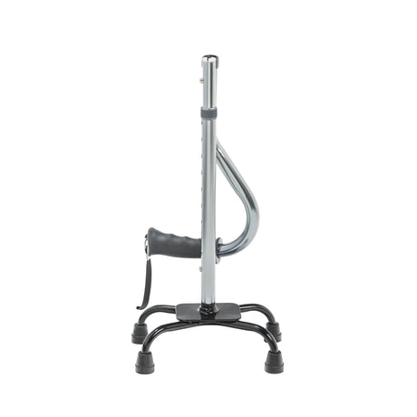 Folding Quad Cane, Small Base, Charcoal - BeHope