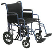 Bariatric Heavy Duty Transport Wheelchair With Swing Away Footrest - BeHope