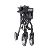 Nitro Sprint Rollator Rolling Walker, Hemi Height, Black