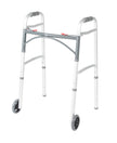 PreserveTech Deluxe Two Button Folding Walker with 5" Wheels - BeHope