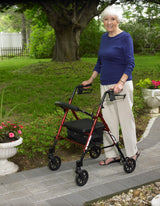 Adjustable Height Rollator Rolling Walker with 6" Wheels - BeHope