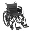 Cruiser X4 Lightweight Dual Axle Wheelchair with Adjustable Detachable Arms, Desk Arms, Swing Away Footrests, 16" Seat - BeHope
