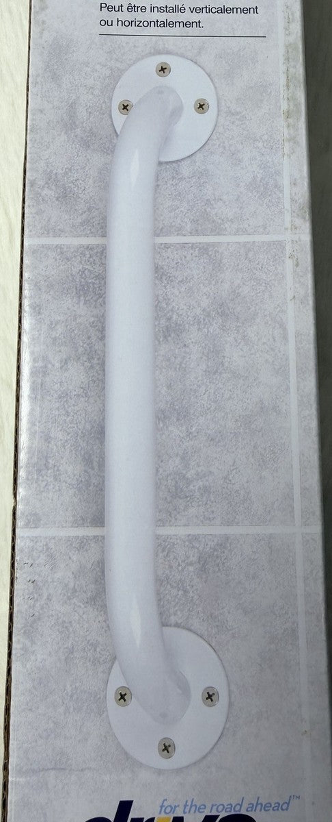 Powder Coated Grab Bar, White - BeHope