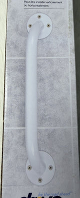 Powder Coated Grab Bar, White - BeHope