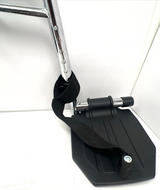 Chrome Swing Away Footrests With Aluminum Footplates, 1 Pair - BeHope
