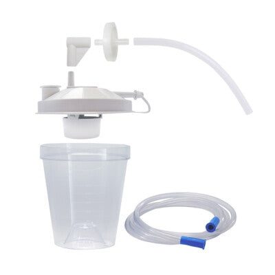 Universal Suction Machine Tubing And Filter Replacement Kit With Canister, Pack Of 1 - BeHope