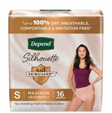 Depend Silhouette Maximum Absorbency Undewear Pink Female Small - Pack Of 16 - Behope