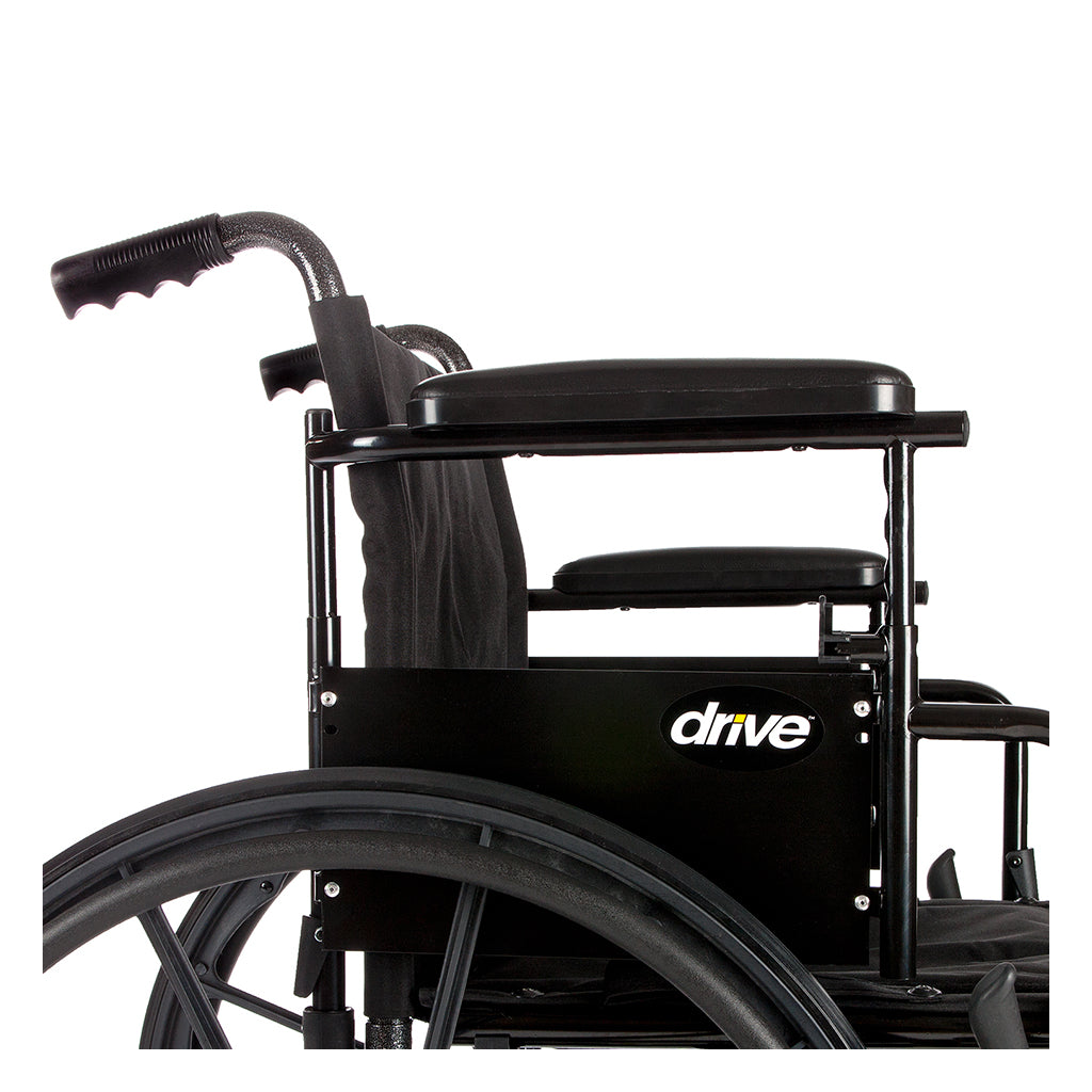 Cruiser X4 Lightweight Dual Axle Wheelchair with Adjustable Detachable Arms, Desk Arms, Elevating Leg Rests, 18" Seat