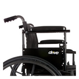 Cruiser X4 Lightweight Dual Axle Wheelchair with Adjustable Detachable Arms, Desk Arms, Elevating Leg Rests, 18" Seat