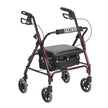 Junior Rollator Rolling Walker with Padded Seat, Red - BeHope