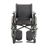 Silla de ruedas Viper Plus GT con apoyabrazos universales, reposapiernas elevables, asiento de 16"