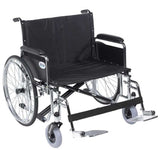 Sentra Ec Heavy Duty Extra Wide Wheelchair, Detachable Full Arms, Swing Away Footrests, 26" Seat - BeHope