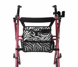 Andador con ruedas Medline Deluxe Posh Pink Zebra