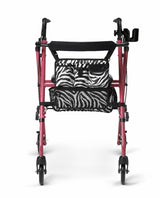 Medline Deluxe Posh Pink Zebra Rollator