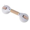 Suction Cup Grab Bar, 12", White and Beige - BeHope