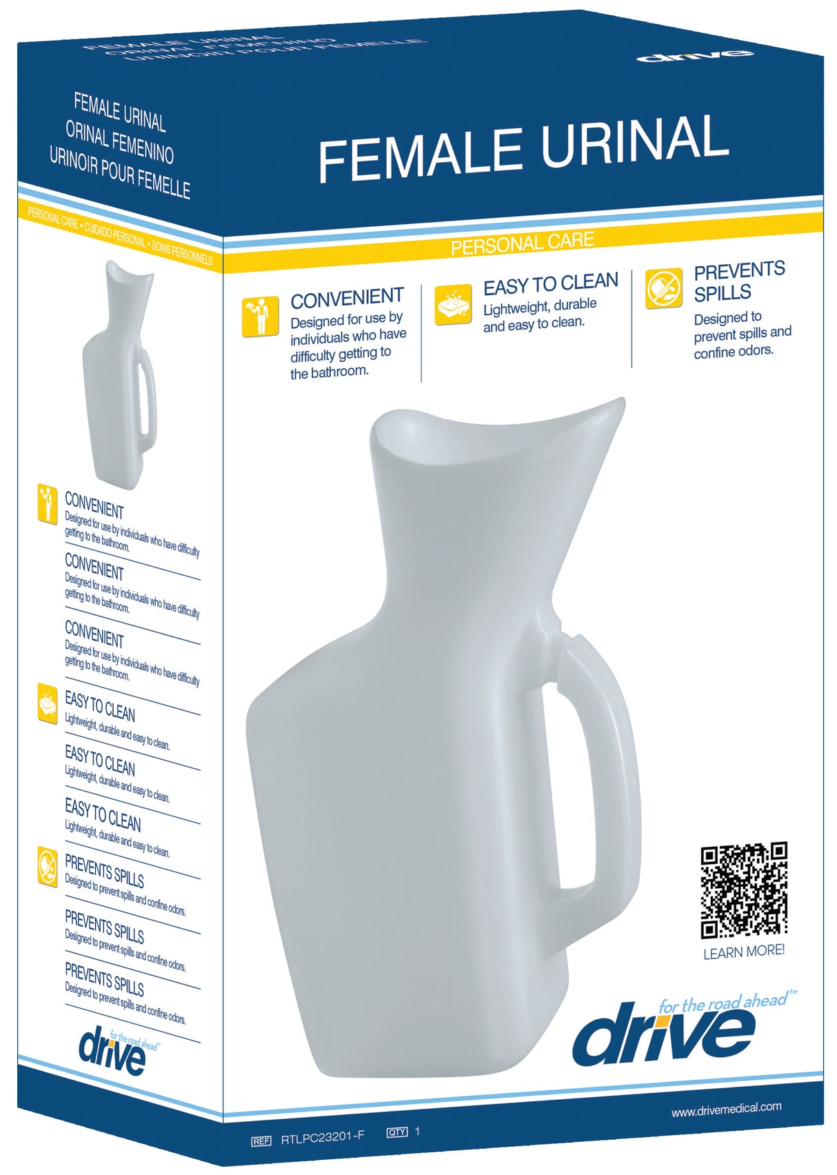 Lifestyle Incontinence Aid Female Urinal