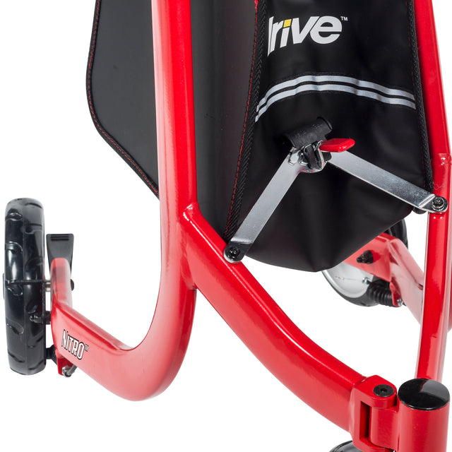 Nitro Euro Style 3-wheel Rollator Rolling Walker - BeHope
