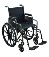 Lightweight Steel Wheelchair: 16" 18" 20"