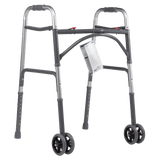 Heavy Duty Bariatric Two Button Walker With Wheels - BeHope