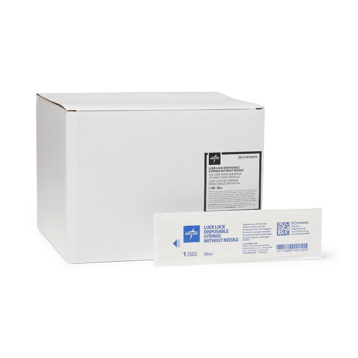 Seringue Medline uniquement