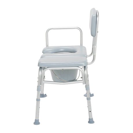 Padded Seat Transfer Bench with Commode Opening - BeHope